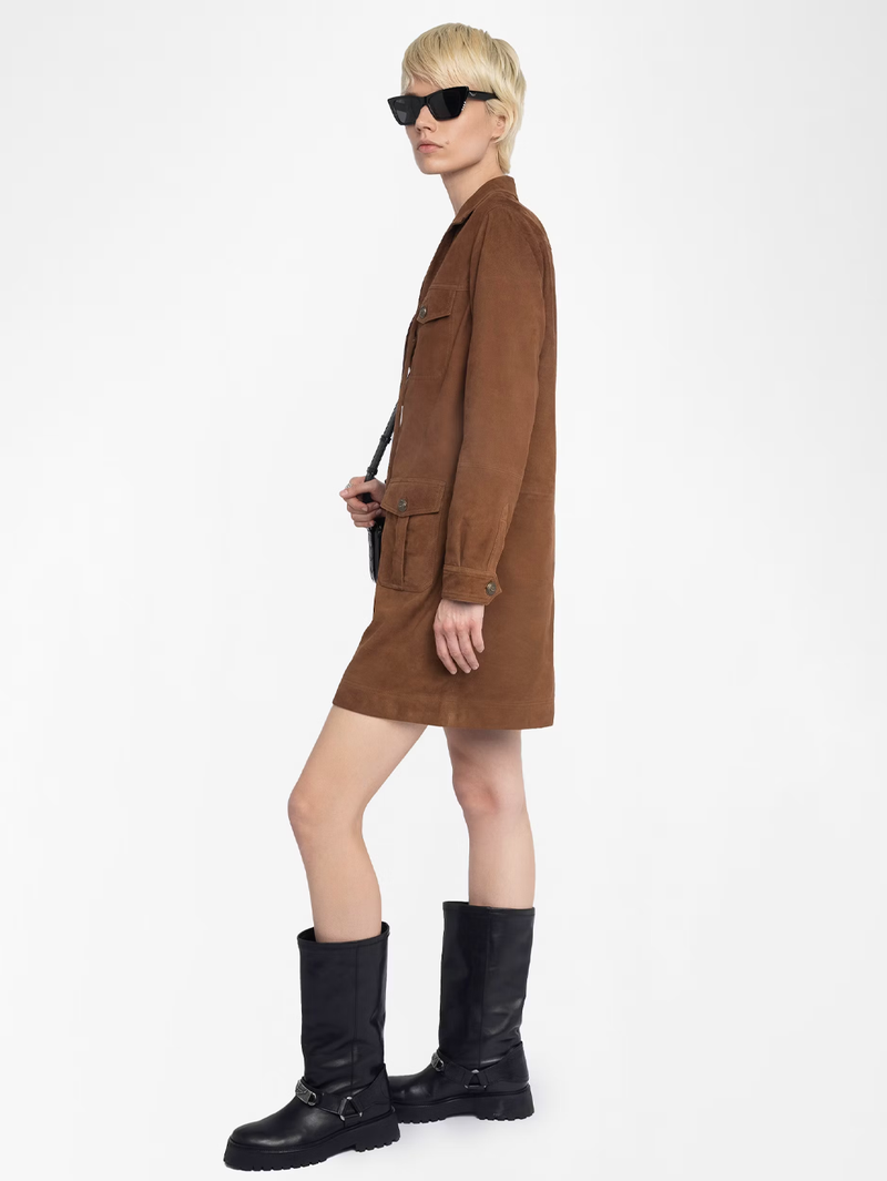 Remacha Suede Leather Dress