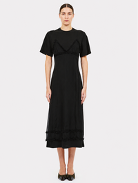 Tallis Cotton Dress in Noir