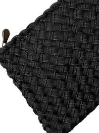 Nomad Medium Hobo Double Weave Bag In Jet