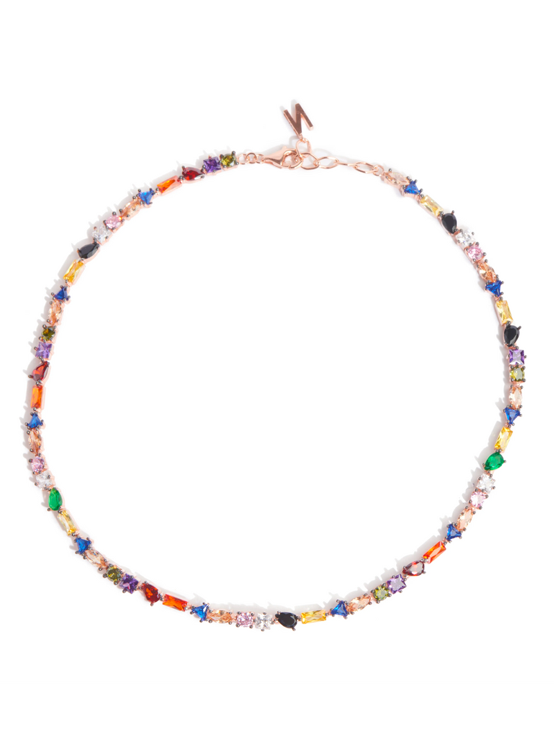 Julie Multicolored Crystal Necklace