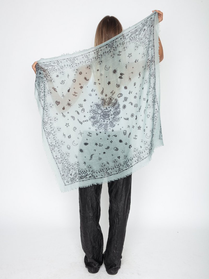 Nuage Bandana Scarf in Baby Blue