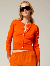 Baby Cardigan in Orange