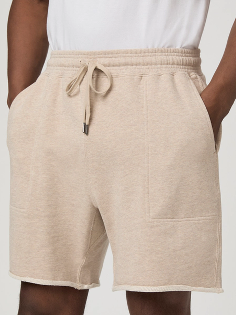 Ruiz Terry Short in Heathered Oatmeal