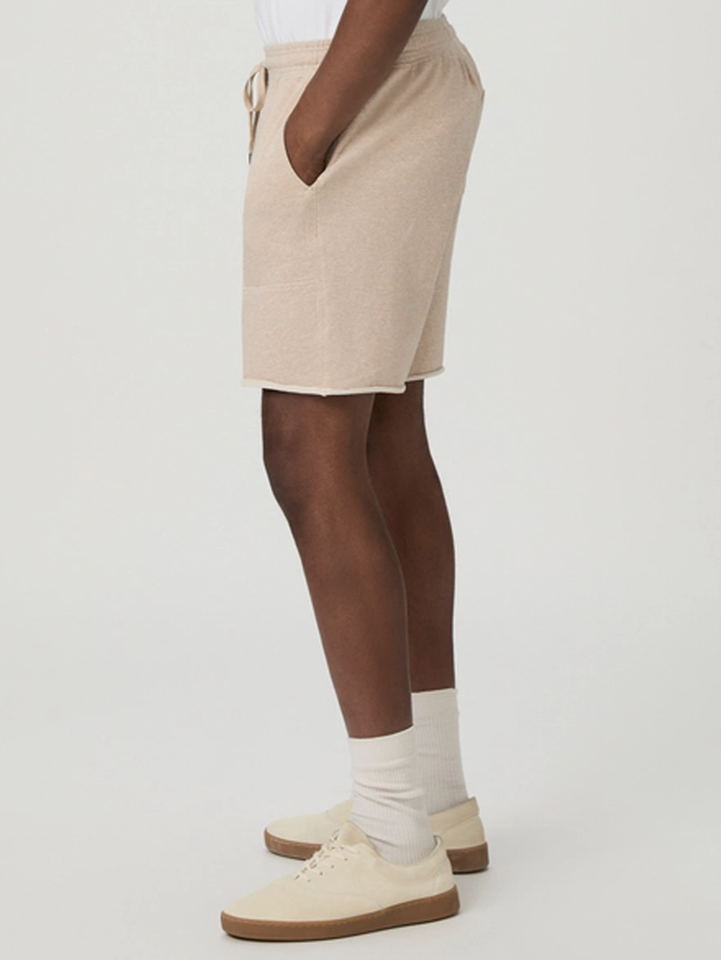 Ruiz Terry Short in Heathered Oatmeal