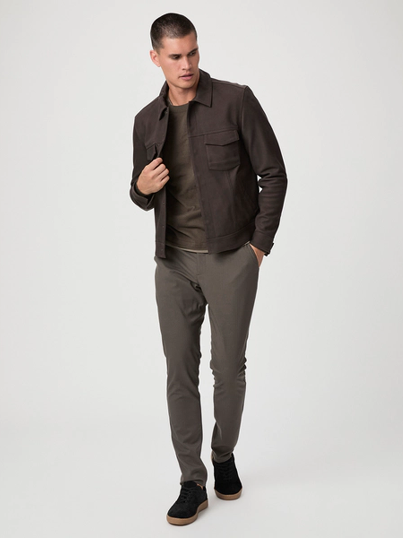 Pedro Leather Jacket in Dark Chocolate