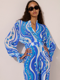 Ocean Eyes Felix Silk Jumpsuit