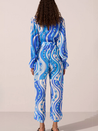Ocean Eyes Felix Silk Jumpsuit