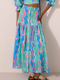 Underwater Dreamer Maxi Skirt