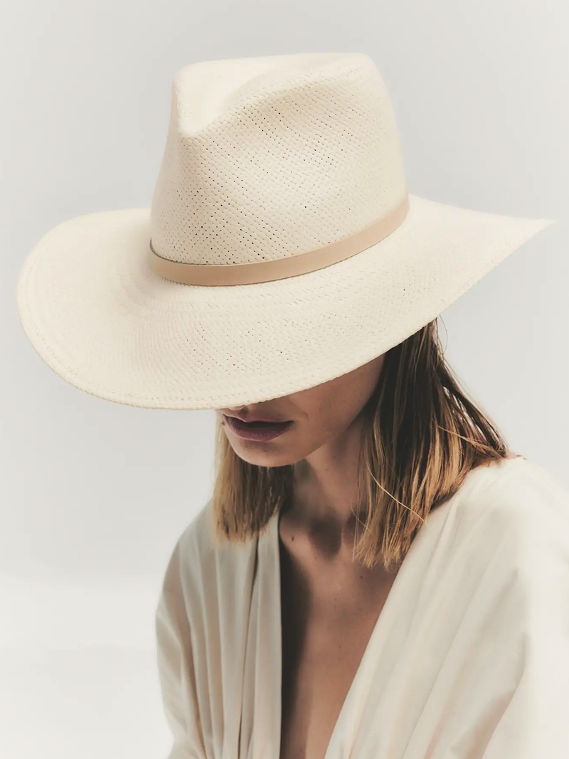 Sherman Packable Straw Hat in Natural