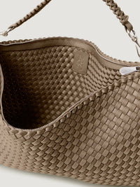 Porto Medium Half Moon Bag In Cashmere