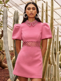 Aubree Collar Mini Dress by REBECCA VALLANCE - View 2