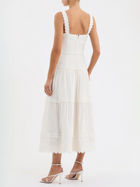REBECCA VALLANCE Kahlia Midi Dress in Ivory in Ivory – Image 2
