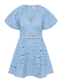 REBECCA VALLANCE Wilda Mini Dress in Blue in Blue – Image 6