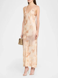 Akiya Tank Dress in Frappe Multi Tie Dye