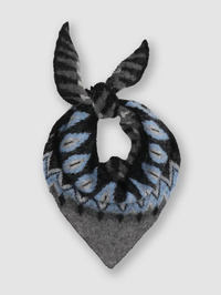 Fair Isle Bandana in Nero/Grigio
