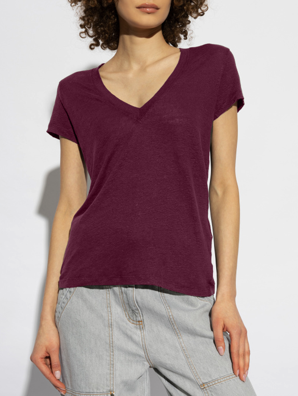 Rodeo Linen V-Neck Tee