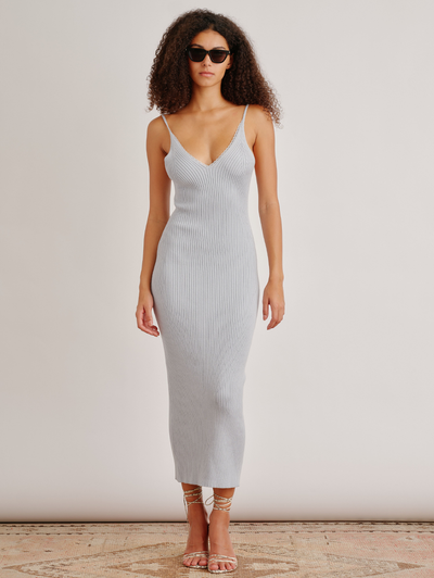 Allison B Lace Trim Midi Dress