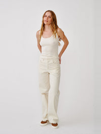 SABLYN Coco Scoop Neck Tank in Gardenia – Image 3