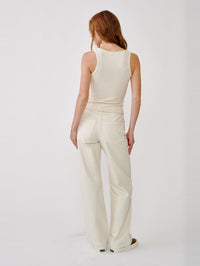 SABLYN Coco Scoop Neck Tank in Gardenia – Image 5