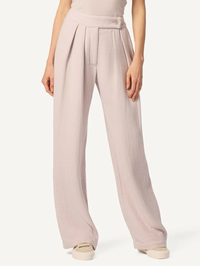 Ryan High Rise Pleated Pant in Himalaya by SABLYN-HIMALAYA-AMY Atelier