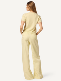 Adrianna Wide-Leg Pant in Pale Citron
