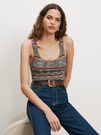 Sandra Tank in Rust Multi