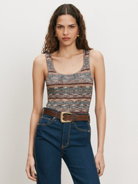 Sandra Tank in Rust Multi
