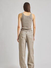 SAINT ART Ines Ribbed Tank in Cobblestone - 3