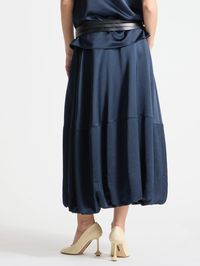 SAINT ART Montrose Bubble Skirt in Navy in NAVY – Image 2