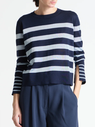 Odette Striped Knit Sweater