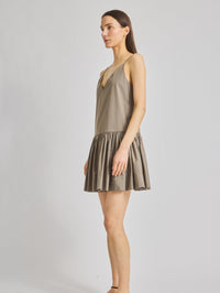 SAINT ART Remi Poplin Dress in Cobblestone - 2