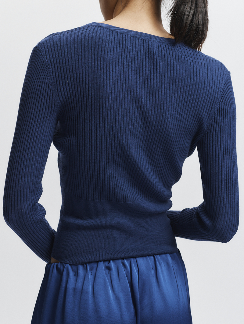 Braylon Rib Cardigan Sweater