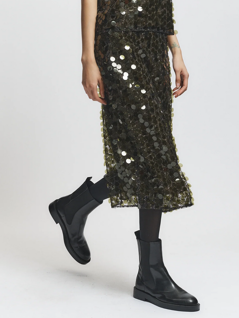 Zyon Mesh Sequin Skirt