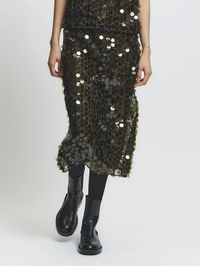 Zyon Mesh Sequin Skirt