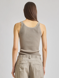 Ines Ribbed Tank in Cobblestone