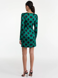 Kelly Mini B Dress in Emerald Giant Polka by SALONI - View 2