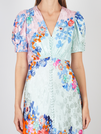 SALONI Lea Long Dress in Papaver Cascade in PAPAVER CASCADE – Image 3