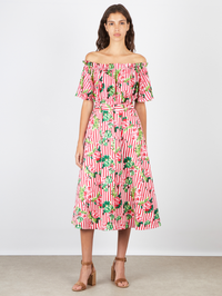 Tess Top in Pivoines Stripe by SALONI - View 2