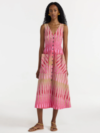 Zoey Dress in Uzbek Strawberry by SALONI-UZBEK STRAWBERRY-AMY Atelier