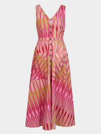 Zoey Dress in Uzbek Strawberry by SALONI - View 5