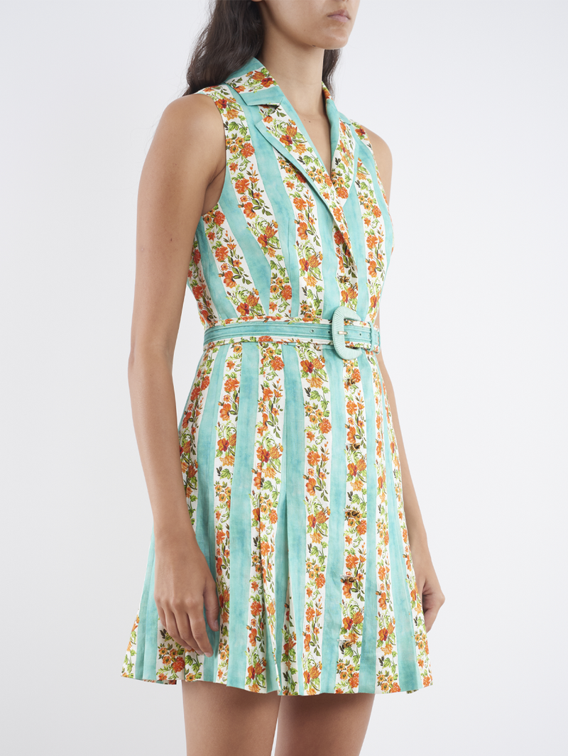 Livi Short Dress in Wildacre Sea