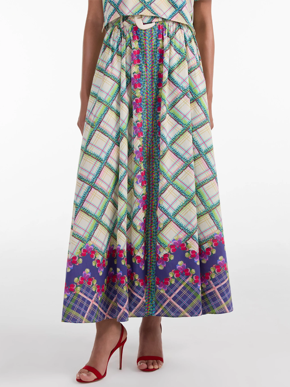 Judi Skirt in Quail Check