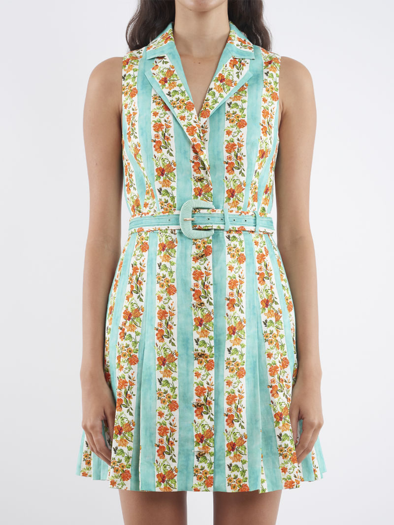 Livi Short Dress in Wildacre Sea