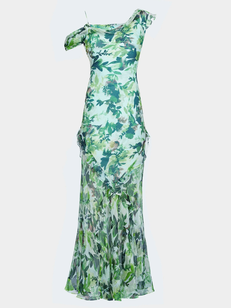 Seema Dress in Watercolour Garden