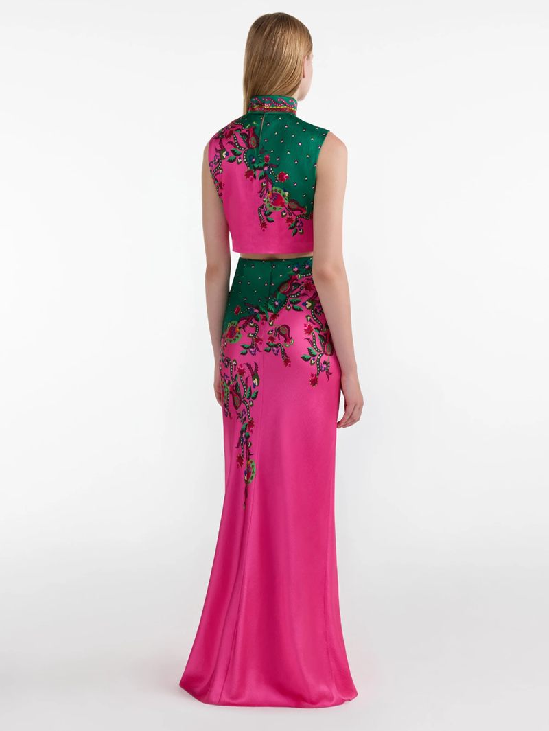 Carine Long Skirt in Budapest Meadow