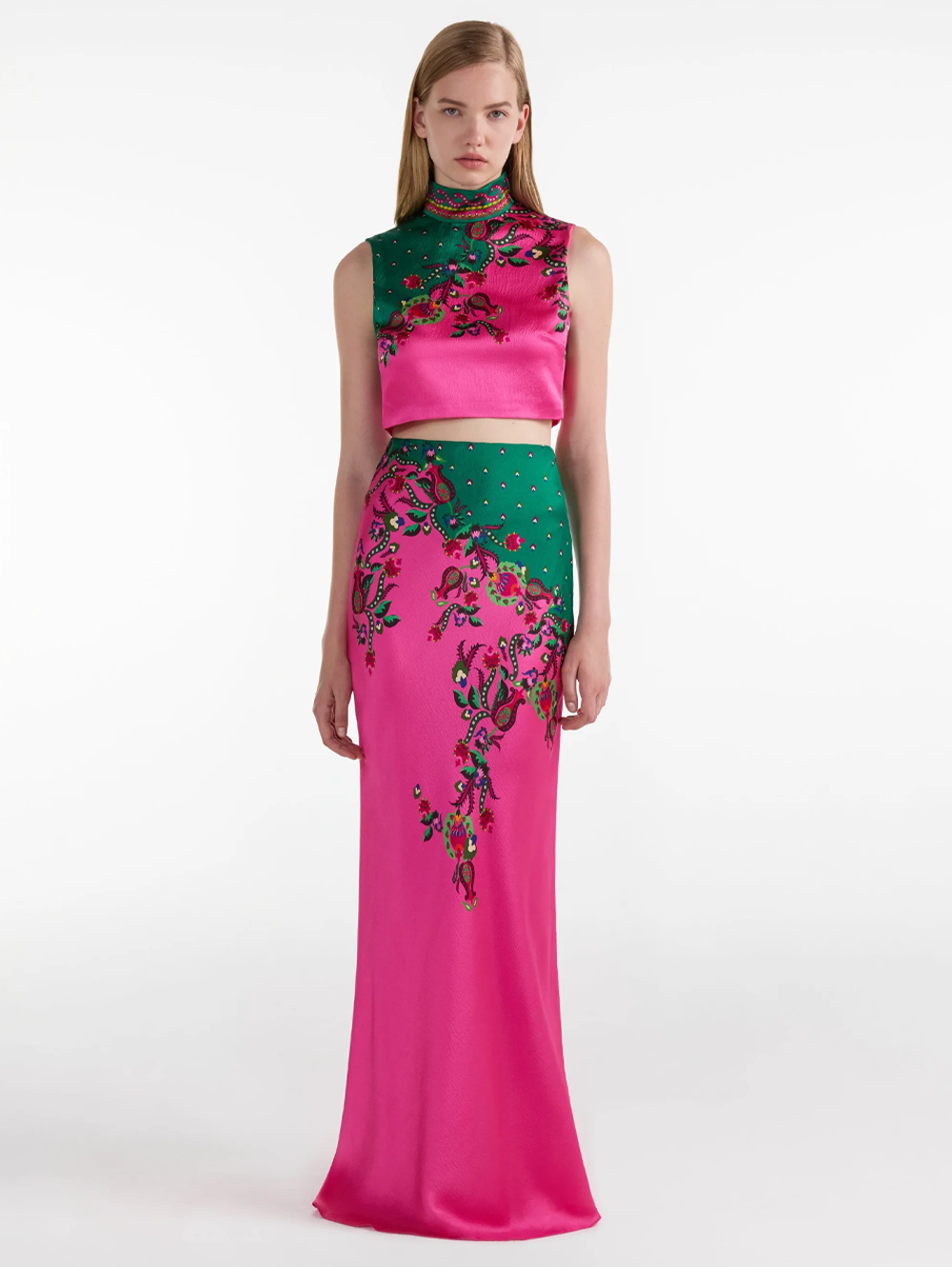 Carine Long Skirt in Budapest Meadow