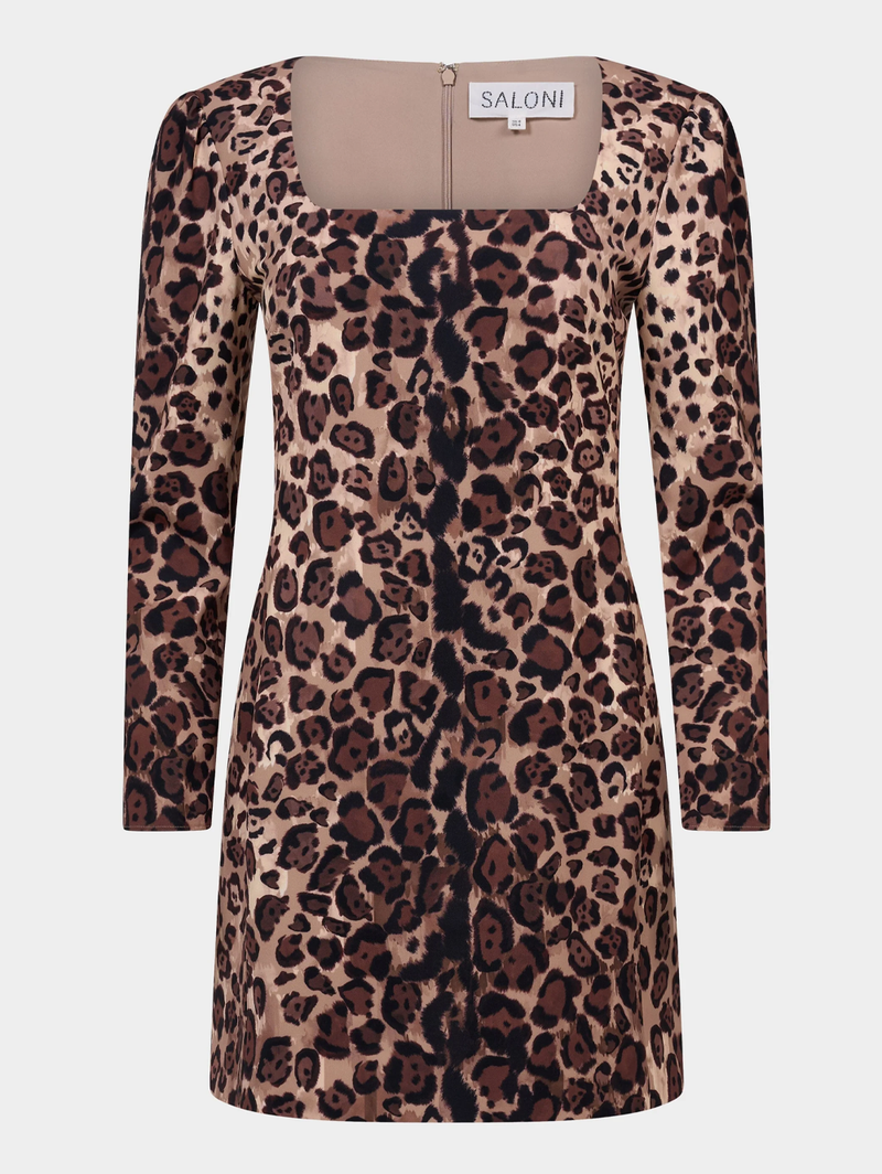 Shree Short Dress in Cheetah Gradient