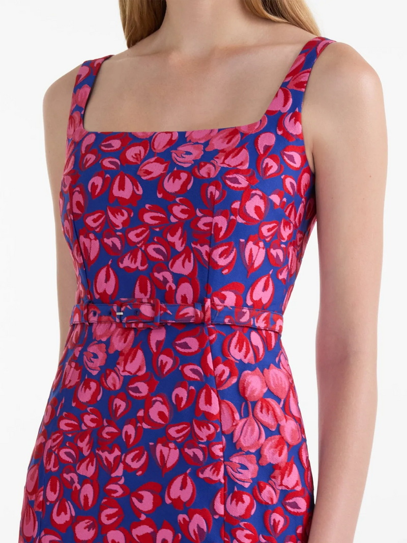 Bora Dress in Azure Flamingo