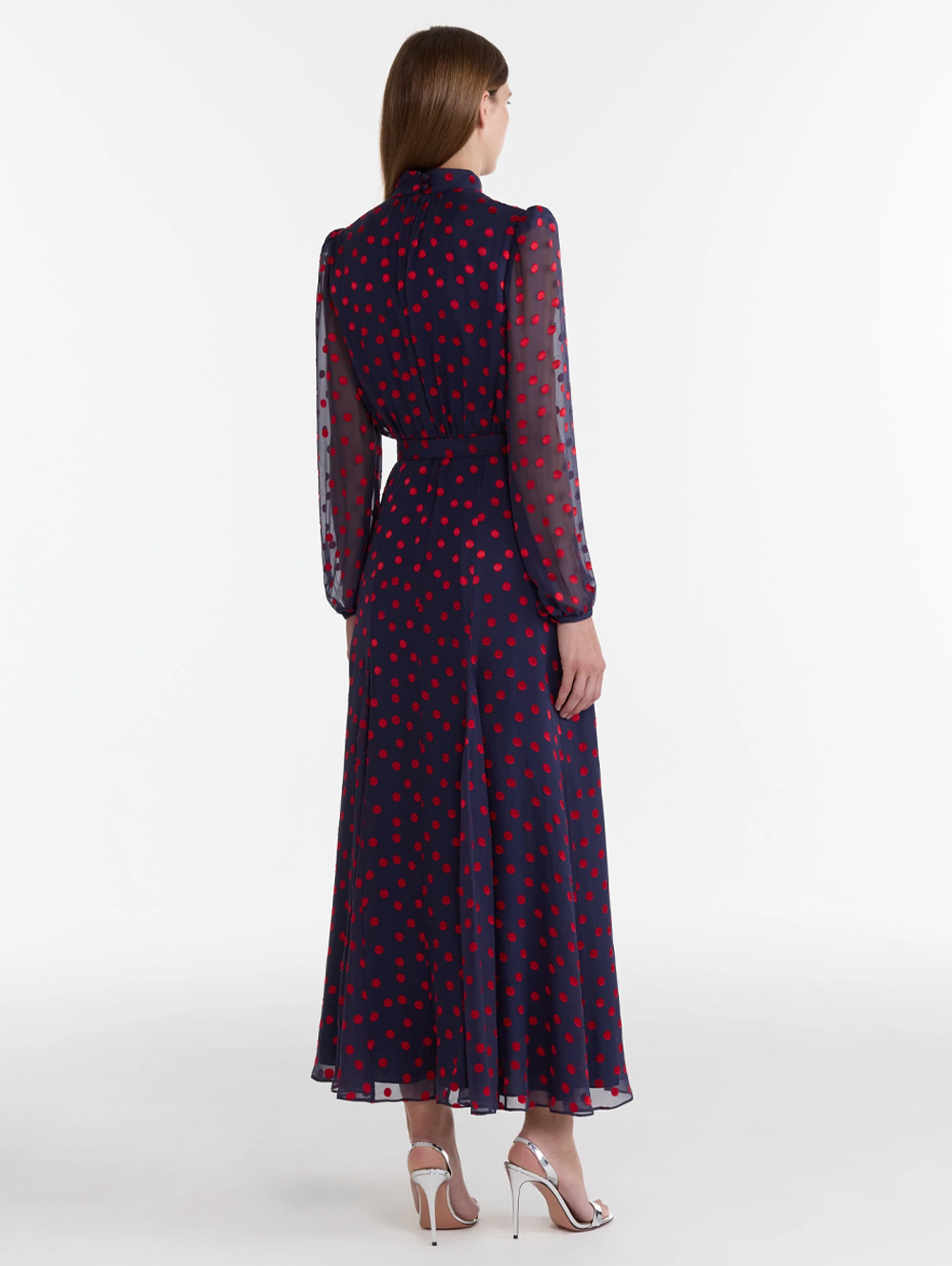 Jacqui B Dress in Navy Bright Rouge