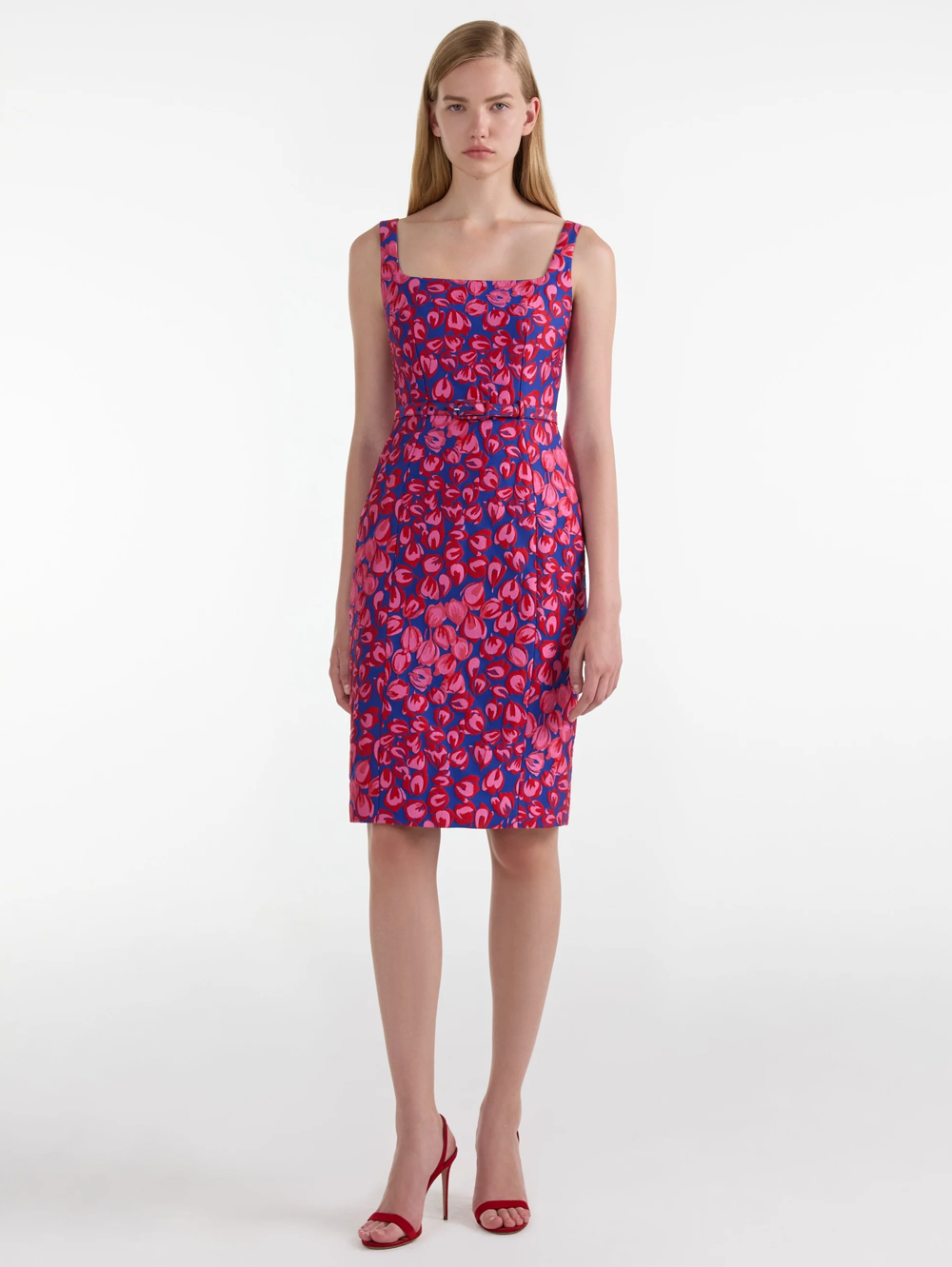 Bora Dress in Azure Flamingo